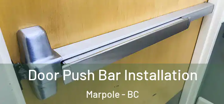  Door Push Bar Installation Marpole - BC